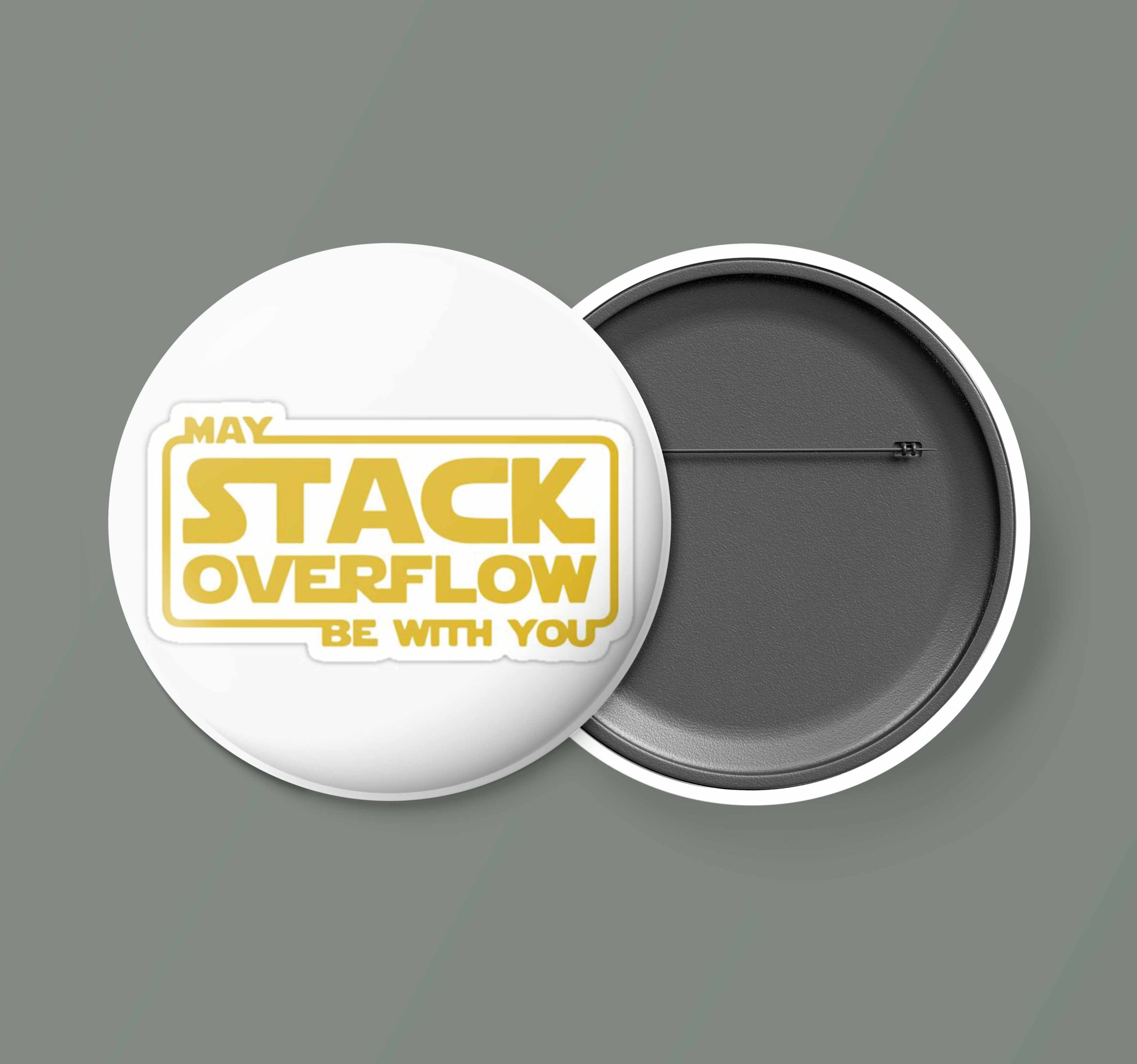 Insigna programator May Stack Overflow Be With You